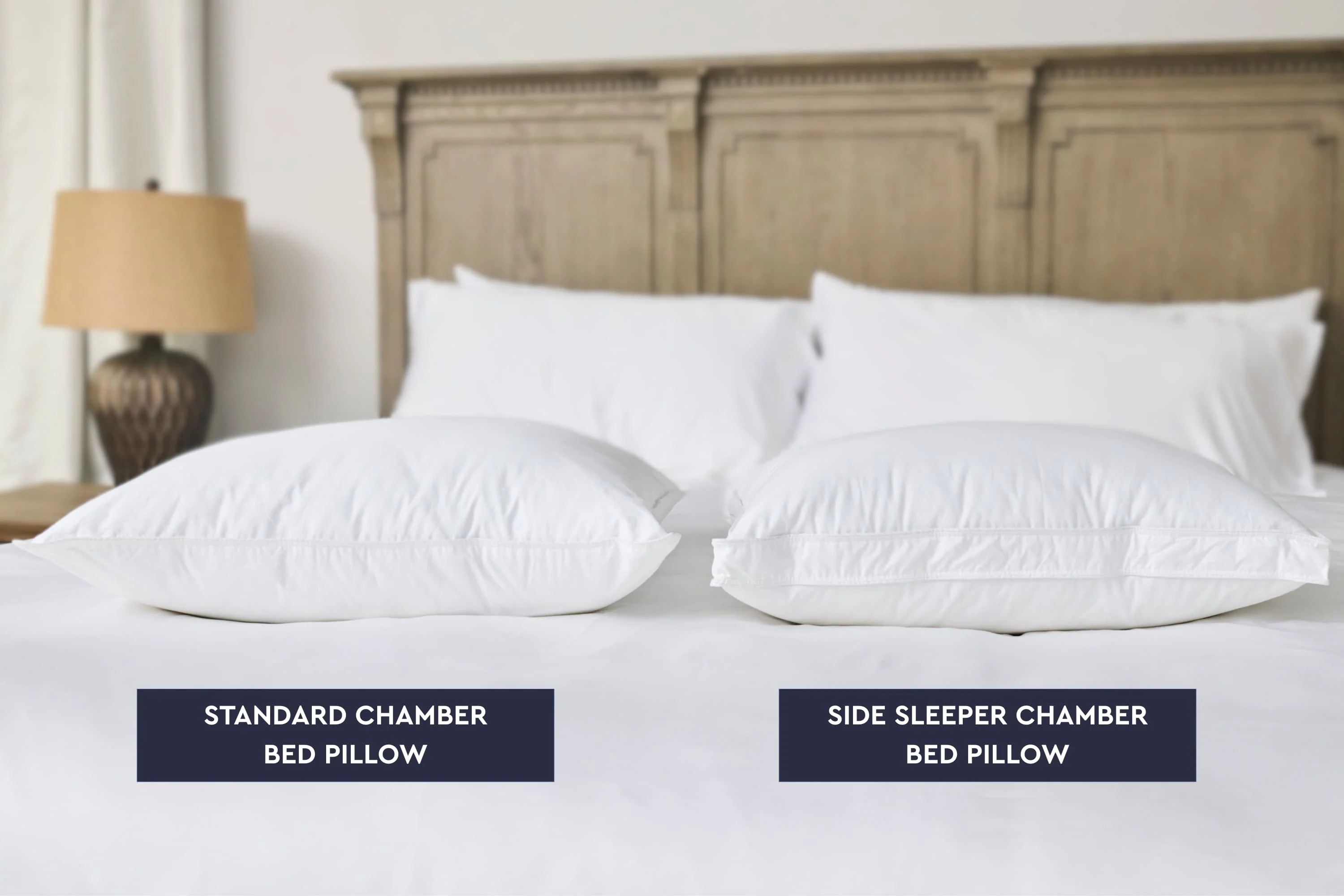 Cloud Fill Down Feather Side Sleeper Pillow - Image 3
