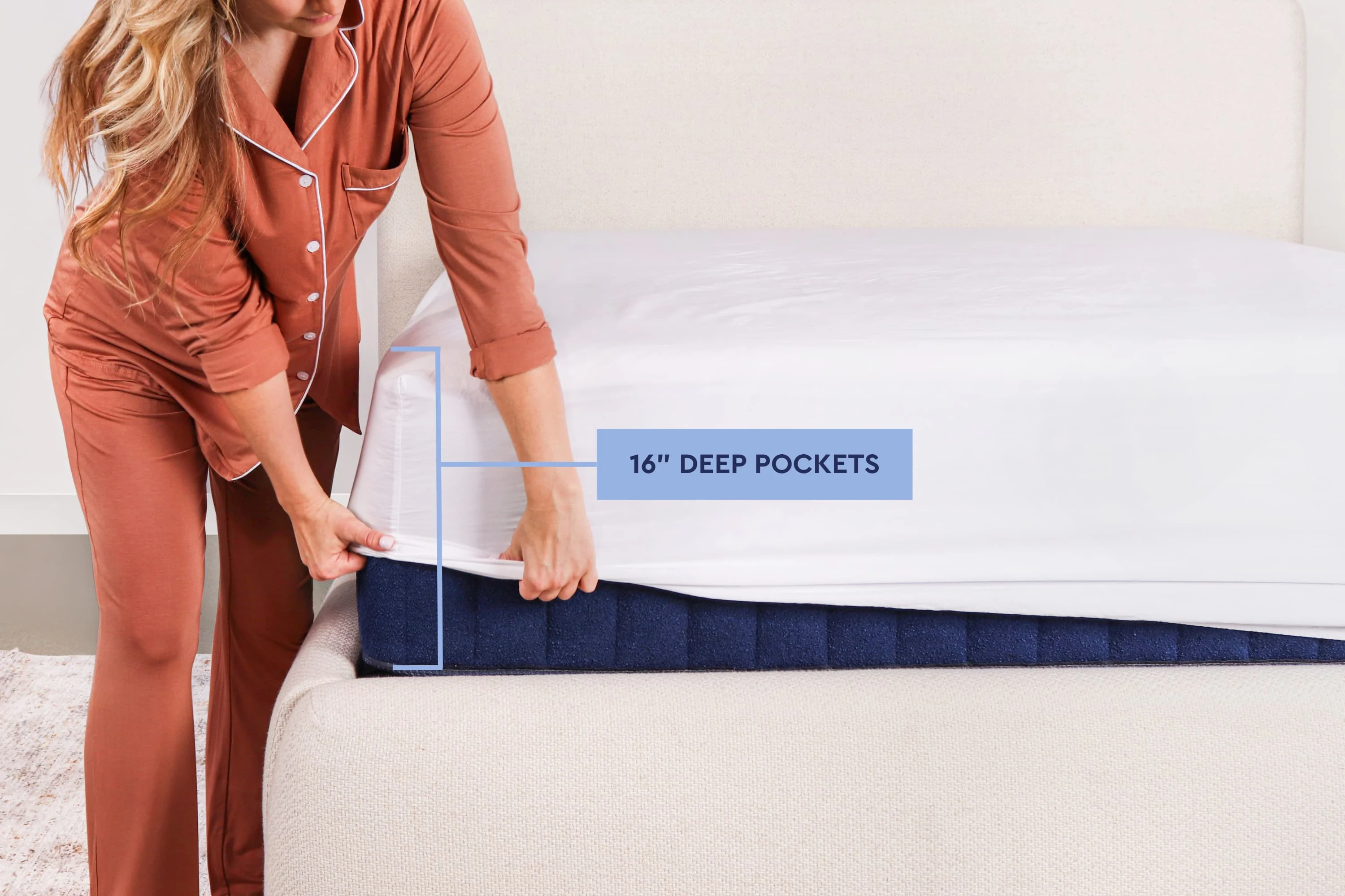 Crisp Percale Cotton Bed Sheets - Image 13