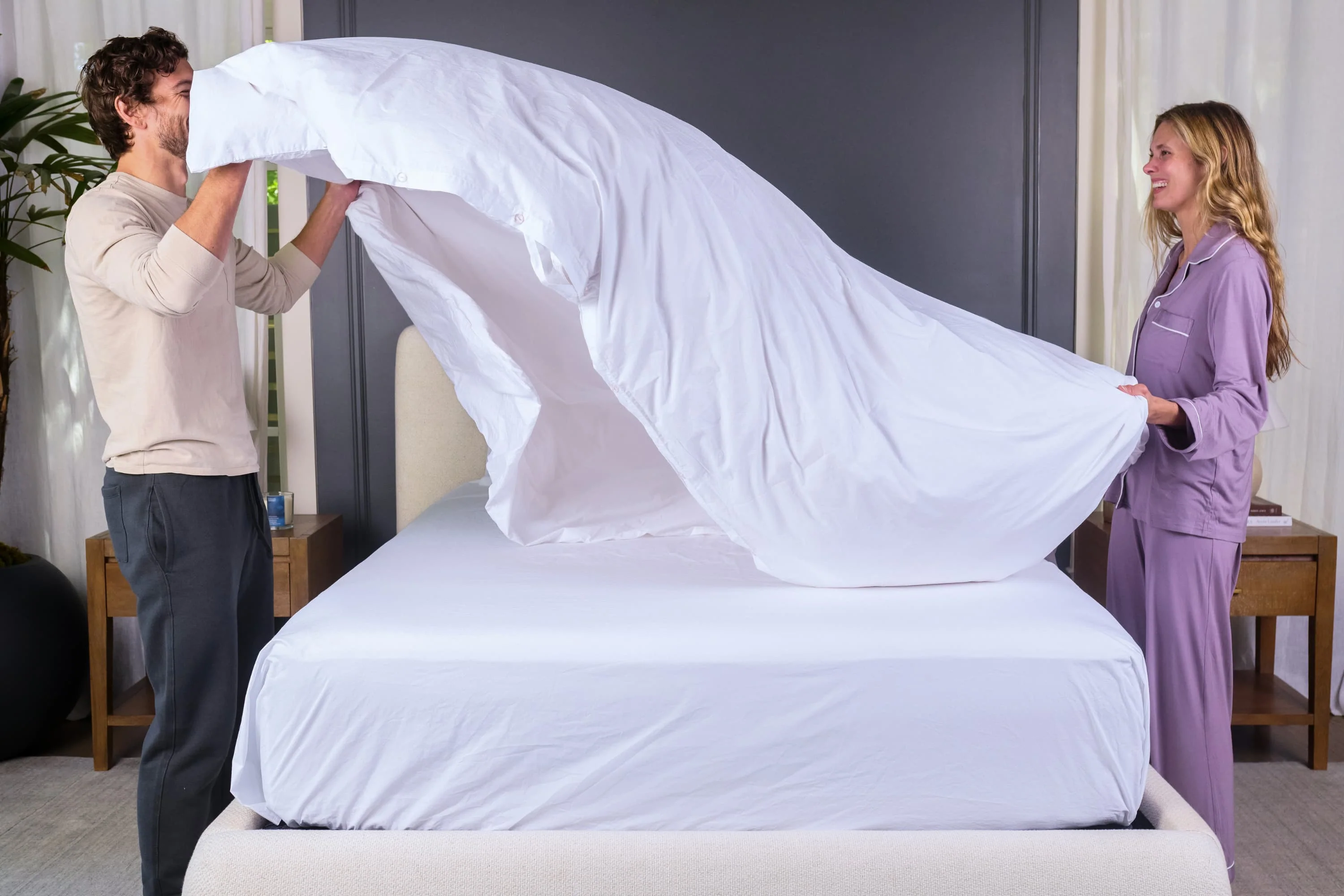Crisp Percale Cotton Bed Sheets - Image 17