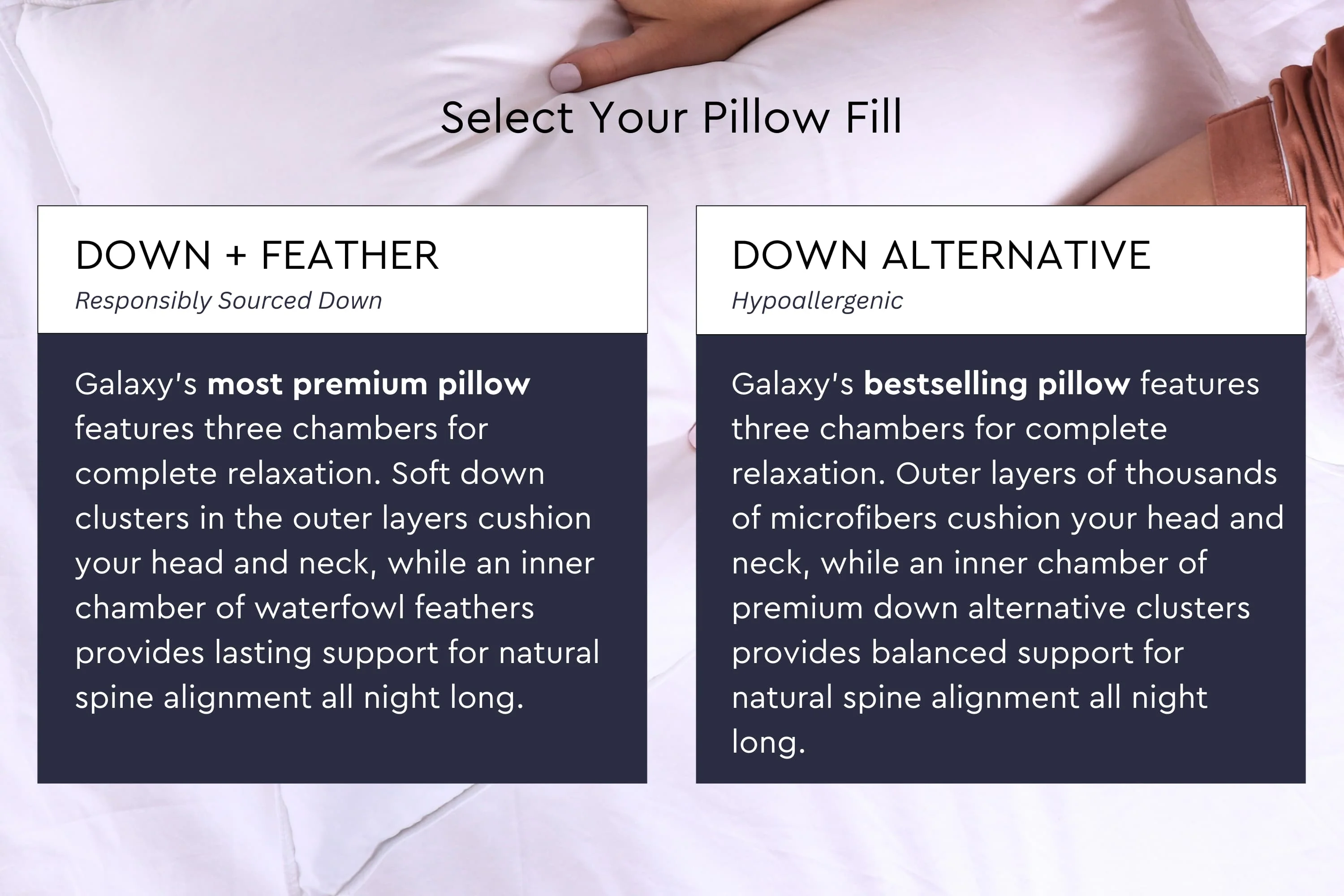 Cloud Fill Down Feather Pillow - Image 12