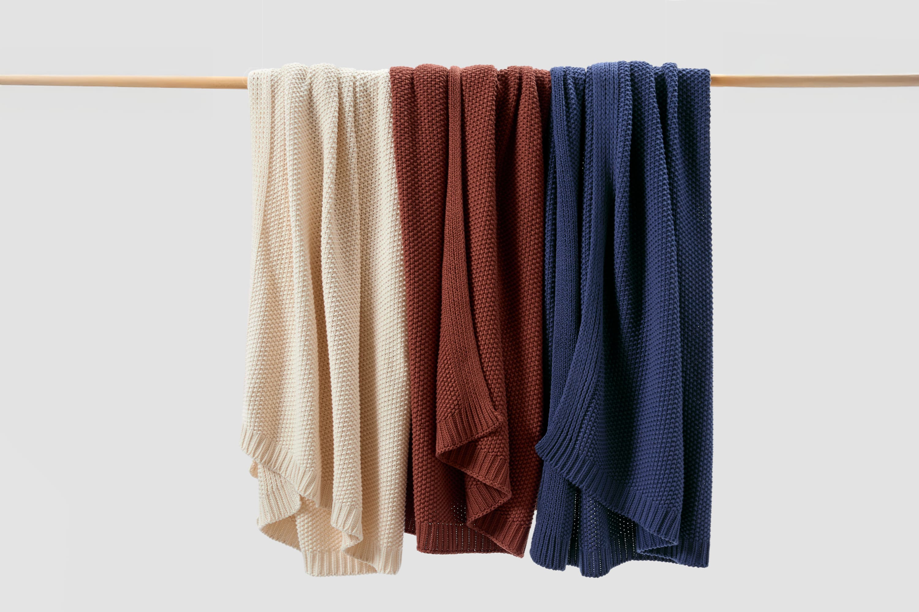 Cozy Knit Cotton Throw Blanket - Image 39