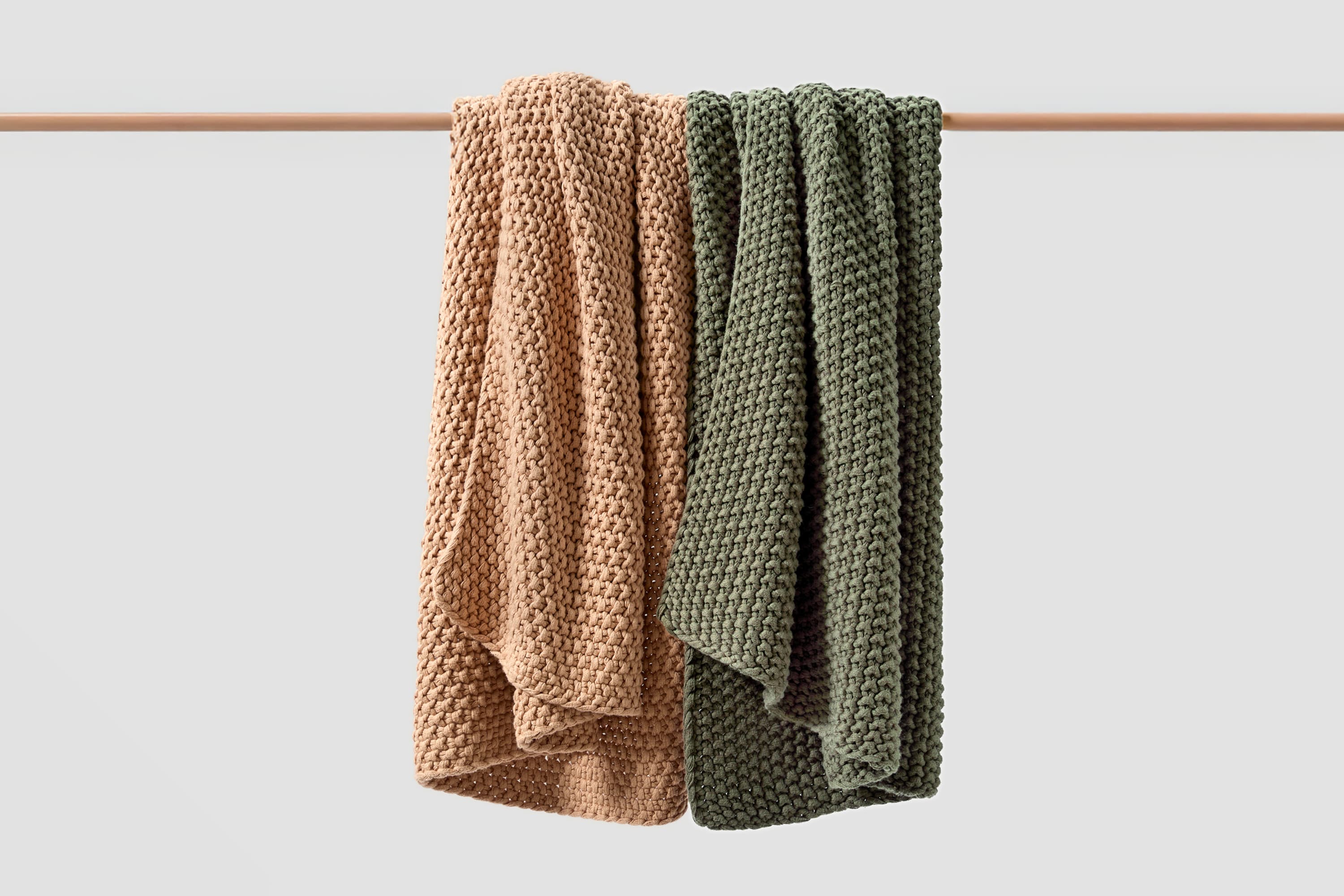 Cozy Knit Cotton Throw Blanket - Image 40